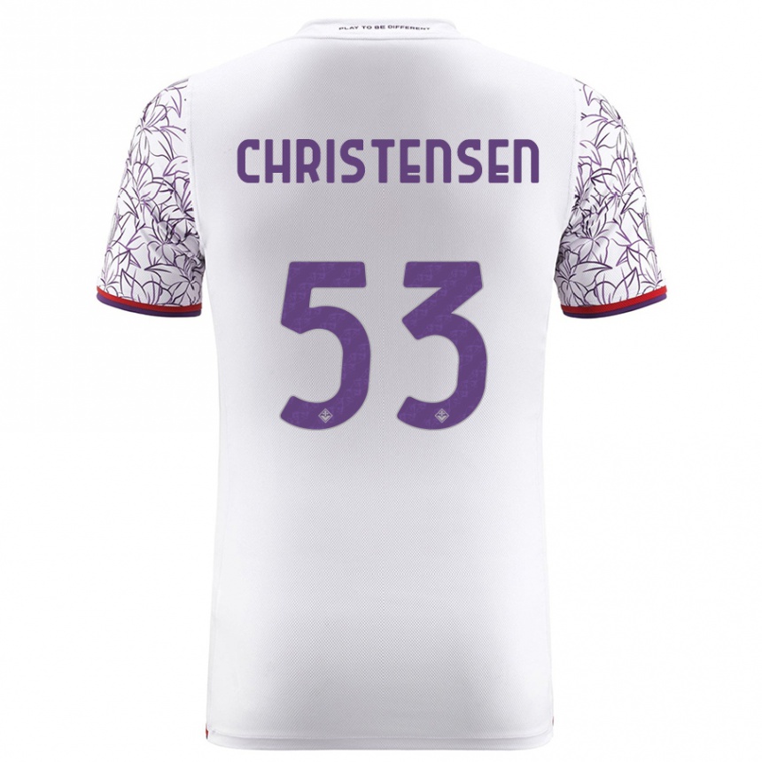 Niño Fútbol Camiseta Oliver Christensen #53 Blanco 2ª Equipación 2023/24 México