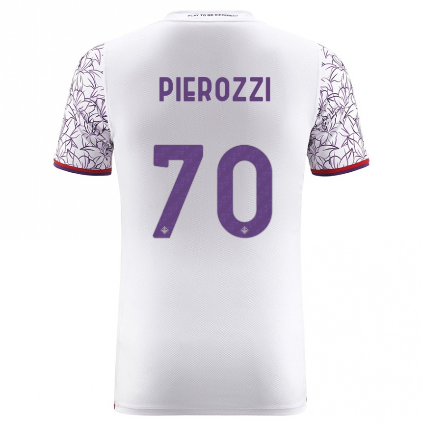 Niño Fútbol Camiseta Niccolò Pierozzi #70 Blanco 2ª Equipación 2023/24 México