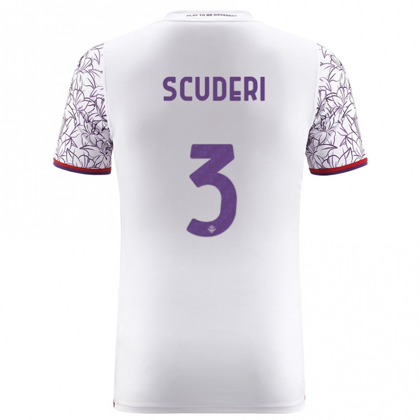 Niño Fútbol Camiseta Giulio Scuderi #3 Blanco 2ª Equipación 2023/24 México