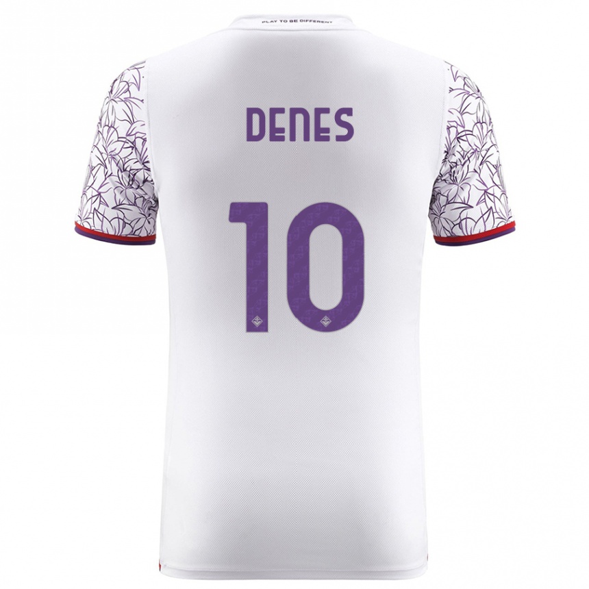 Niño Fútbol Camiseta Adrián Dénes #10 Blanco 2ª Equipación 2023/24 México