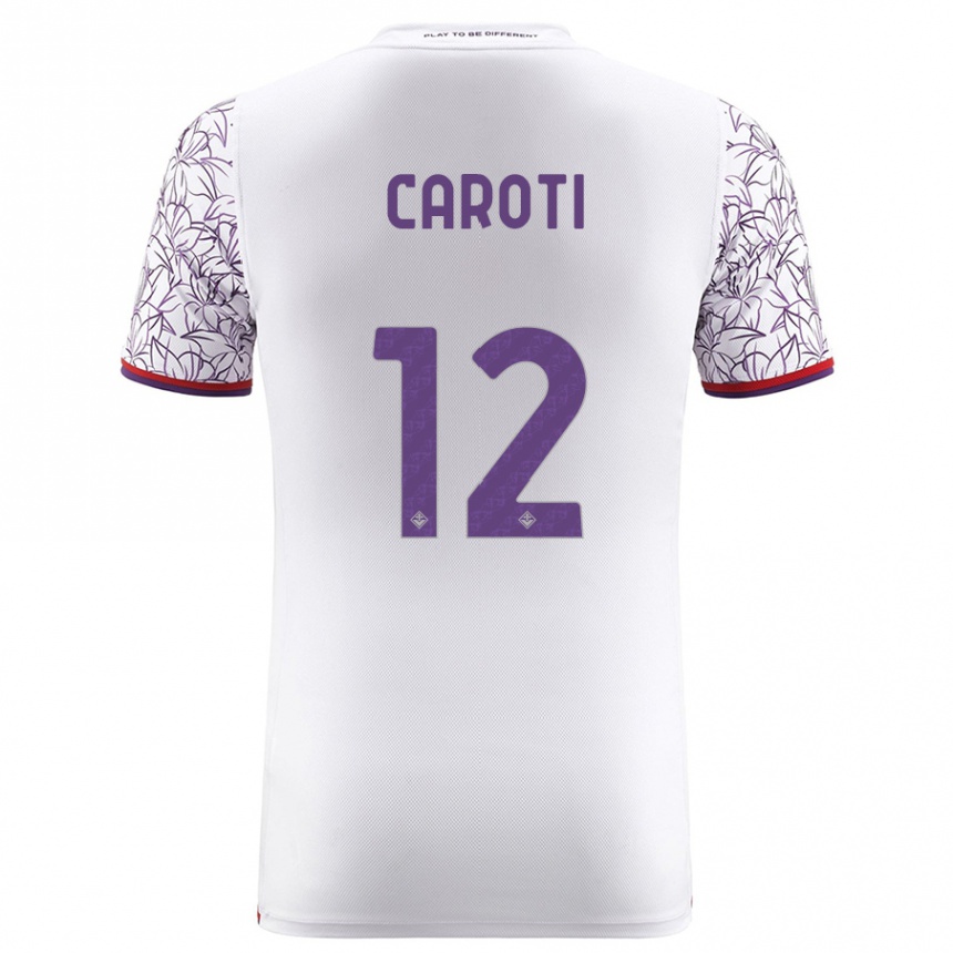 Niño Fútbol Camiseta Filippo Caroti #12 Blanco 2ª Equipación 2023/24 México