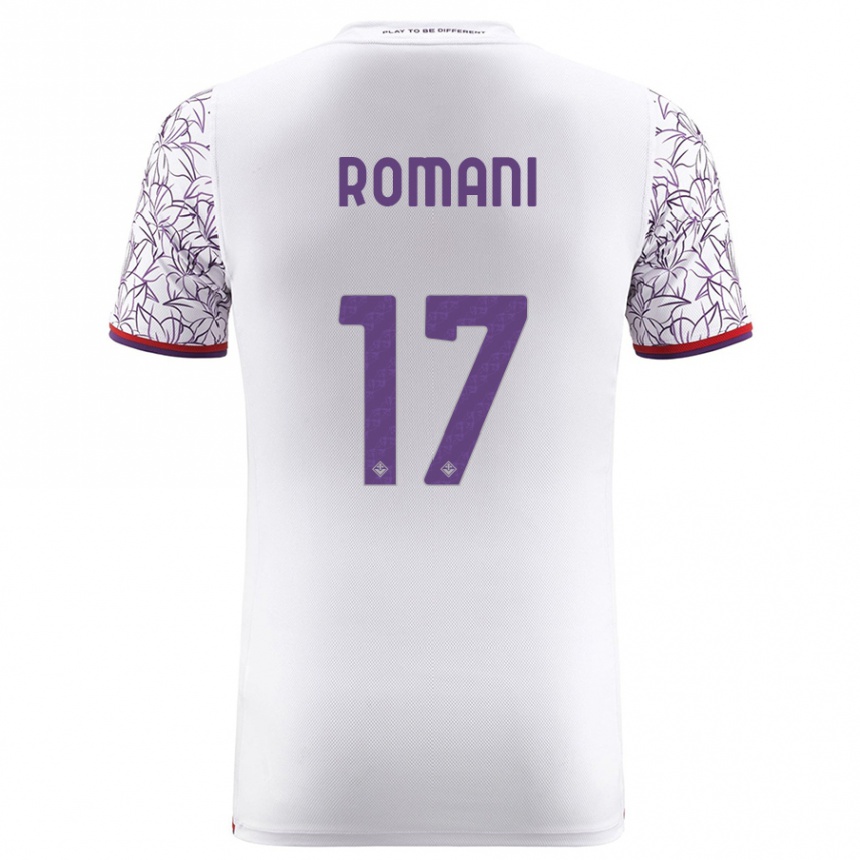 Niño Fútbol Camiseta Lorenzo Romani #17 Blanco 2ª Equipación 2023/24 México