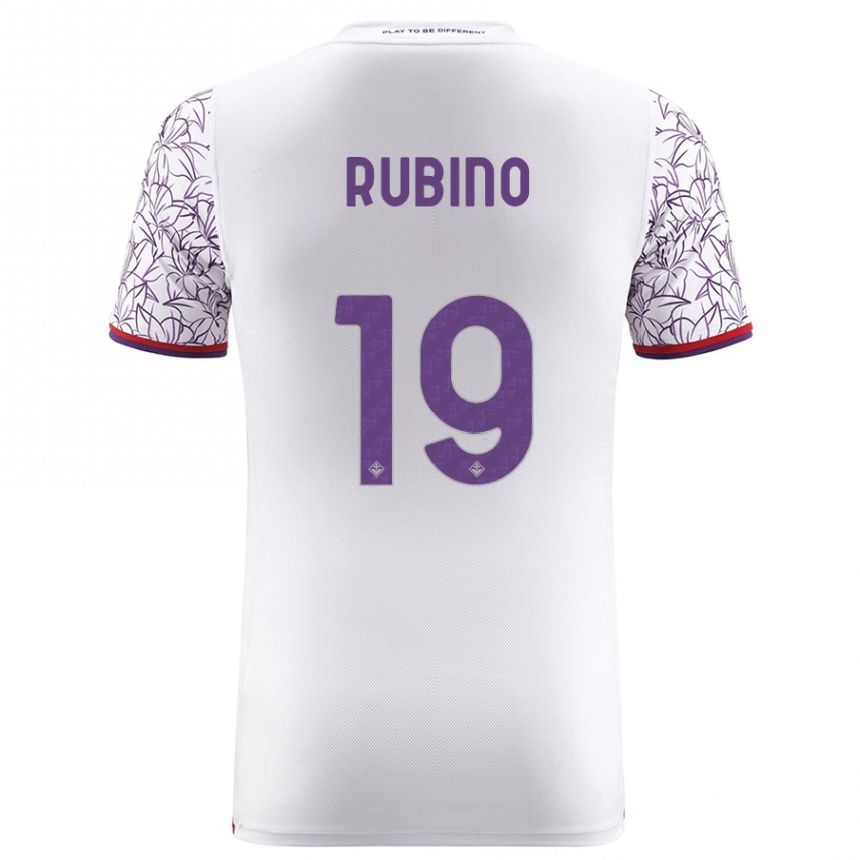 Niño Fútbol Camiseta Tommaso Rubino #19 Blanco 2ª Equipación 2023/24 México