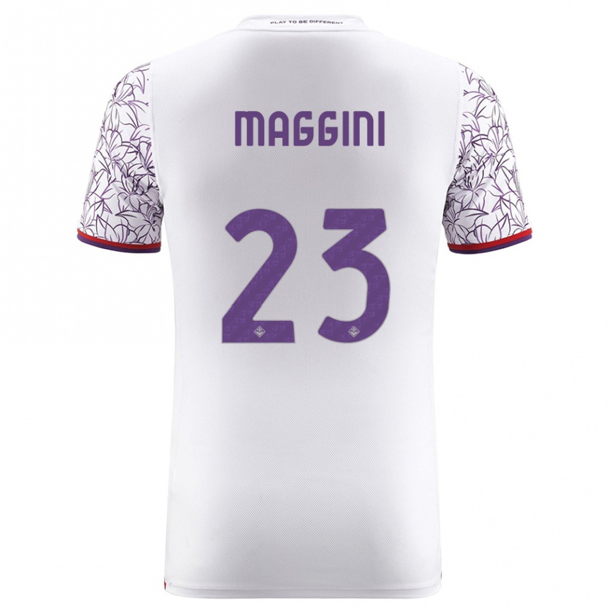 Niño Fútbol Camiseta Filippo Maggini #23 Blanco 2ª Equipación 2023/24 México