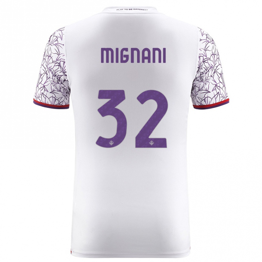 Niño Fútbol Camiseta Carlo Mignani #32 Blanco 2ª Equipación 2023/24 México