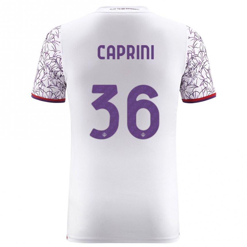 Niño Fútbol Camiseta Maat Daniel Caprini #36 Blanco 2ª Equipación 2023/24 México