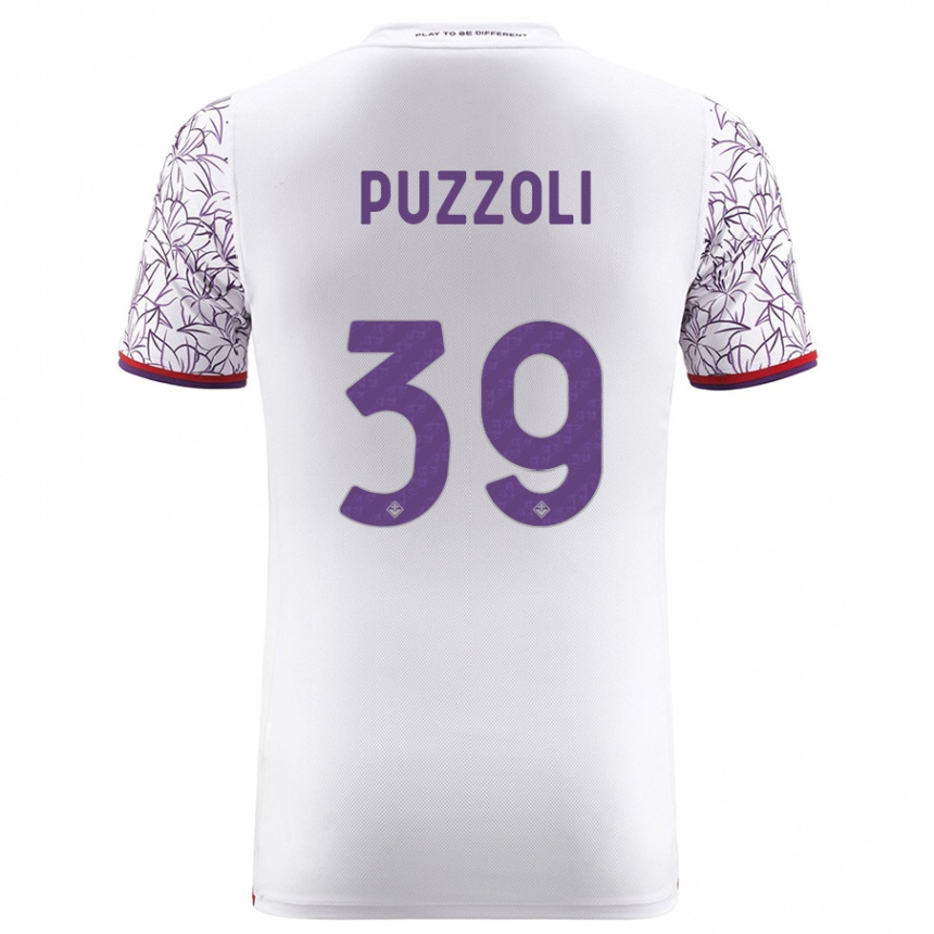 Niño Fútbol Camiseta Giorgio Puzzoli #39 Blanco 2ª Equipación 2023/24 México