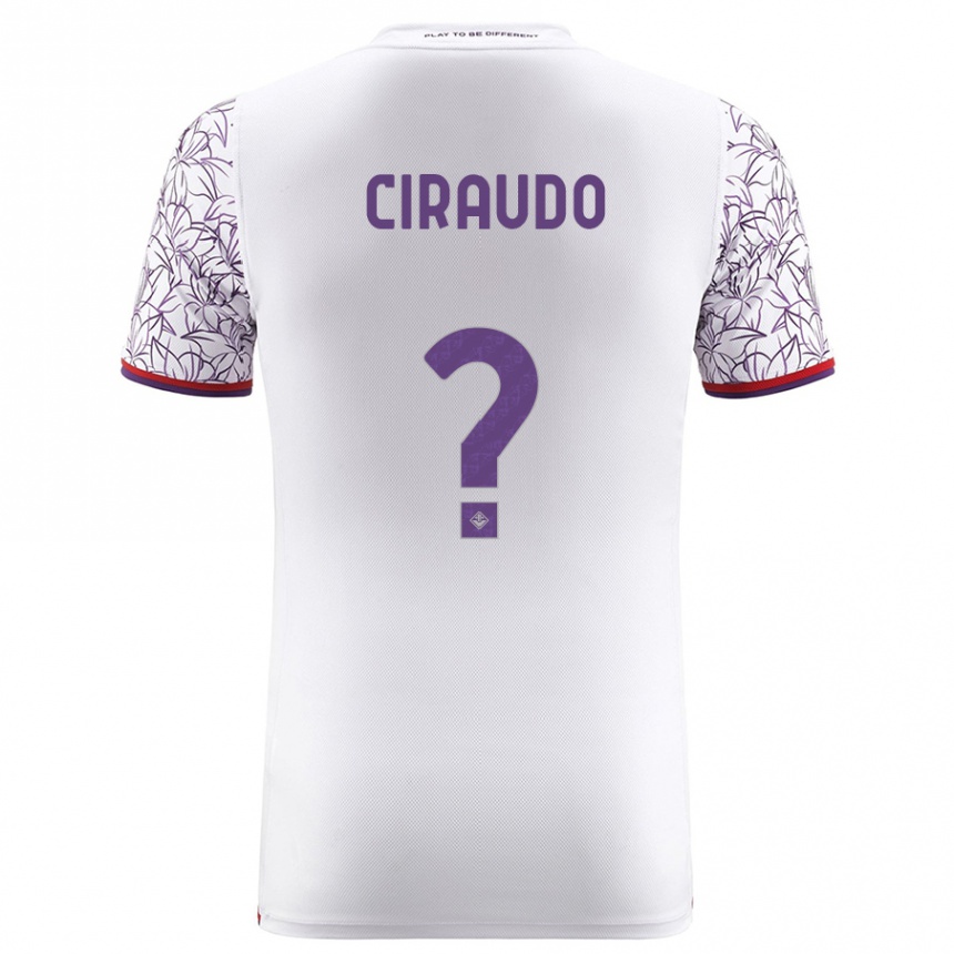 Niño Fútbol Camiseta Alessio Ciraudo #0 Blanco 2ª Equipación 2023/24 México