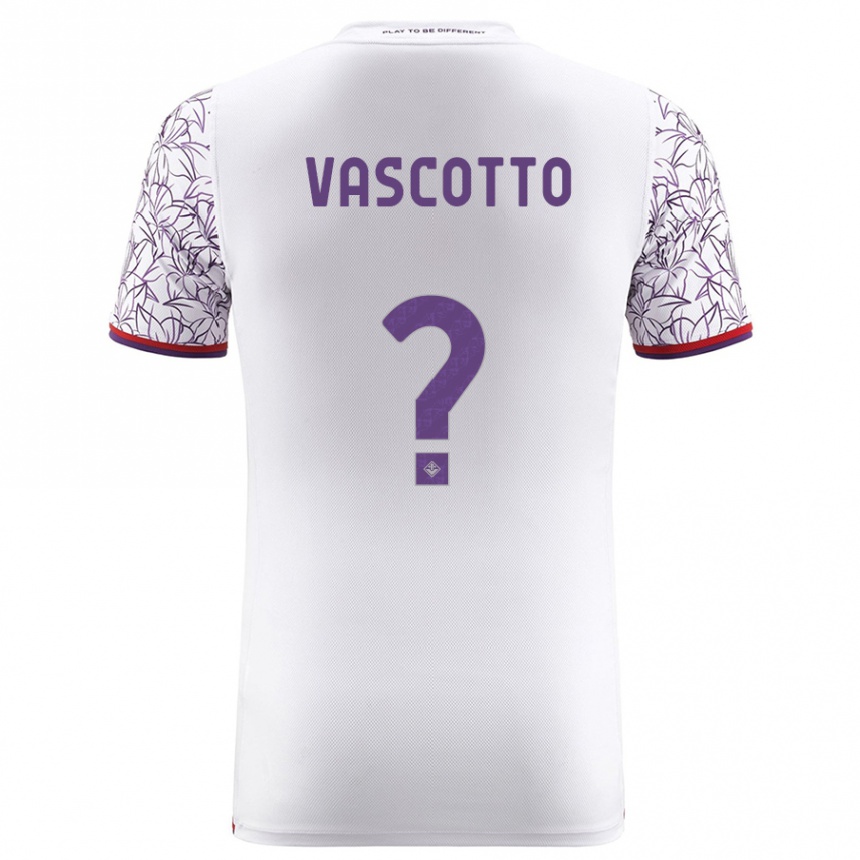 Niño Fútbol Camiseta Edoardo Vascotto #0 Blanco 2ª Equipación 2023/24 México