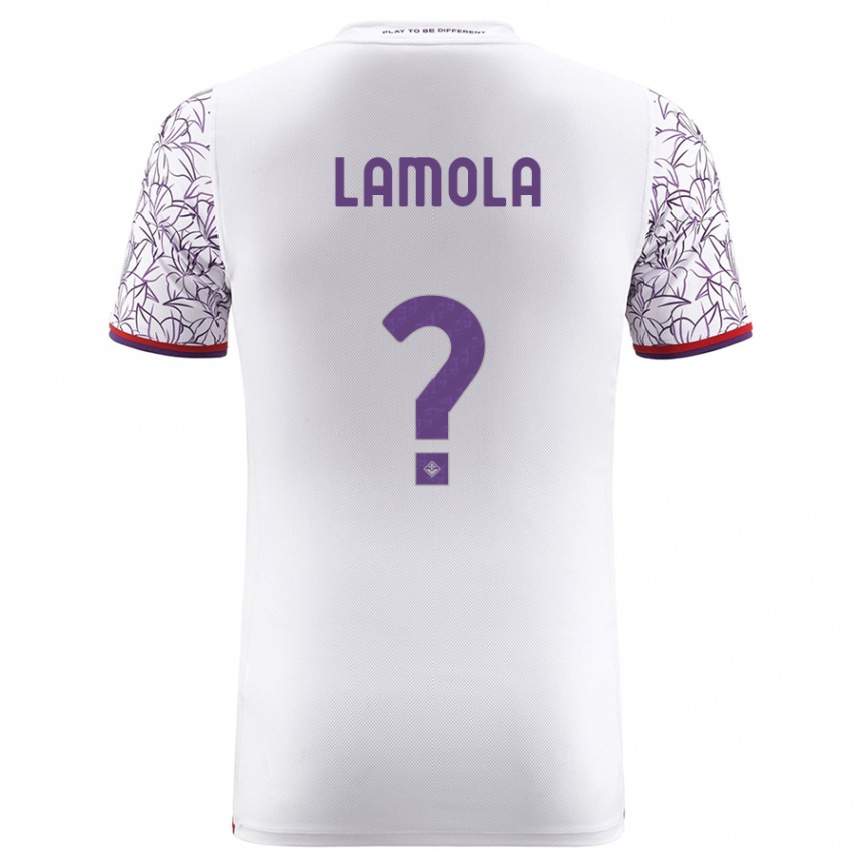 Niño Fútbol Camiseta Lorenzo Lamola #0 Blanco 2ª Equipación 2023/24 México