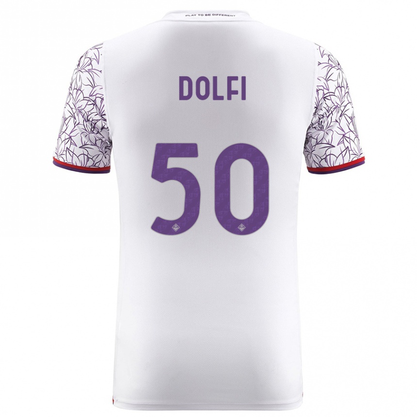 Niño Fútbol Camiseta Brando Dolfi #50 Blanco 2ª Equipación 2023/24 México