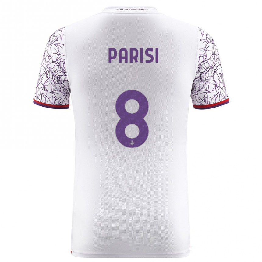 Niño Fútbol Camiseta Alice Parisi #8 Blanco 2ª Equipación 2023/24 México