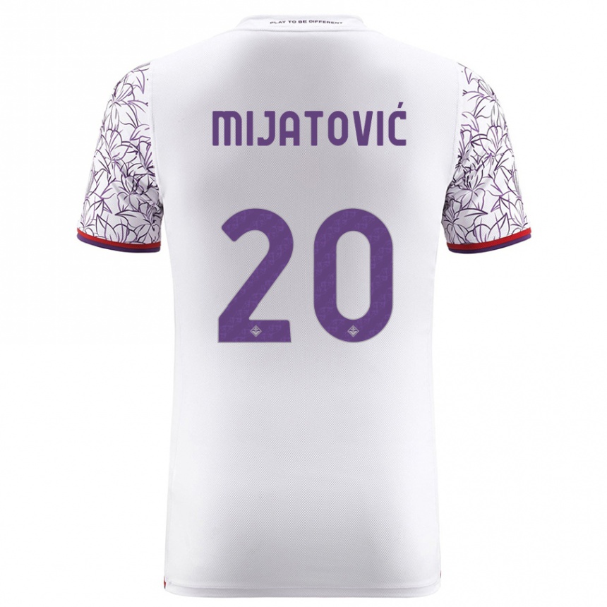 Niño Fútbol Camiseta Milica Mijatović #20 Blanco 2ª Equipación 2023/24 México