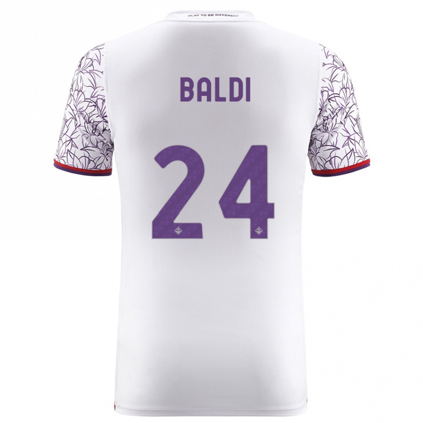 Niño Fútbol Camiseta Rachele Baldi #24 Blanco 2ª Equipación 2023/24 México