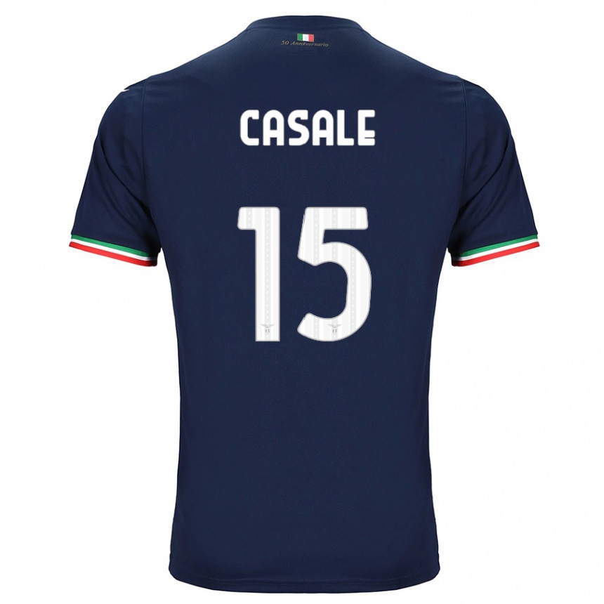 Niño Fútbol Camiseta Nicolò Casale #15 Armada 2ª Equipación 2023/24 México