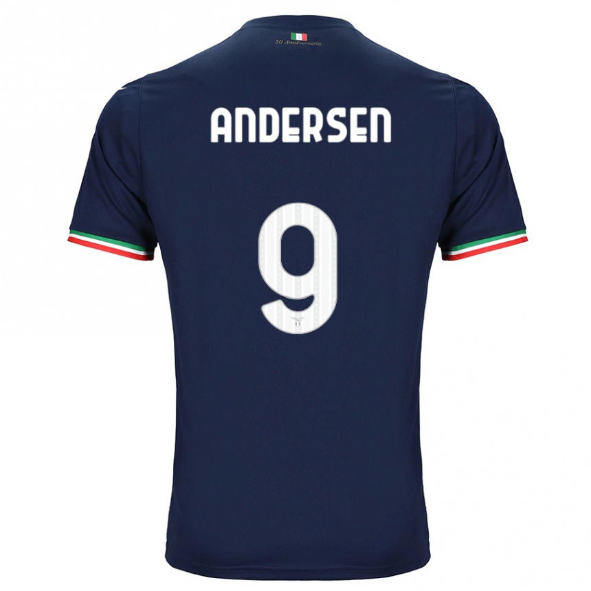 Niño Fútbol Camiseta Signe Holt Andersen #9 Armada 2ª Equipación 2023/24 México