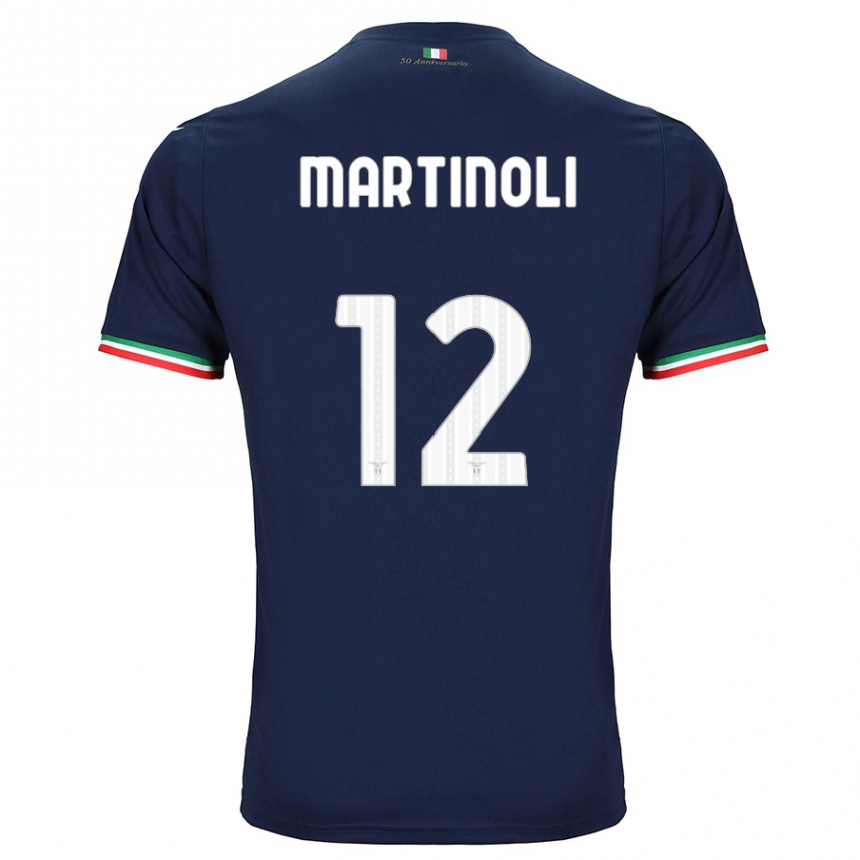 Niño Fútbol Camiseta Elettra Martinoli #12 Armada 2ª Equipación 2023/24 México