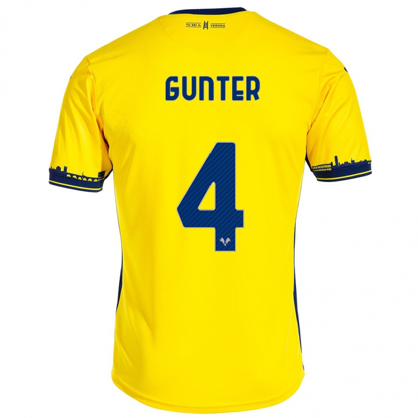 Niño Fútbol Camiseta Koray Günter #4 Amarillo 2ª Equipación 2023/24 México