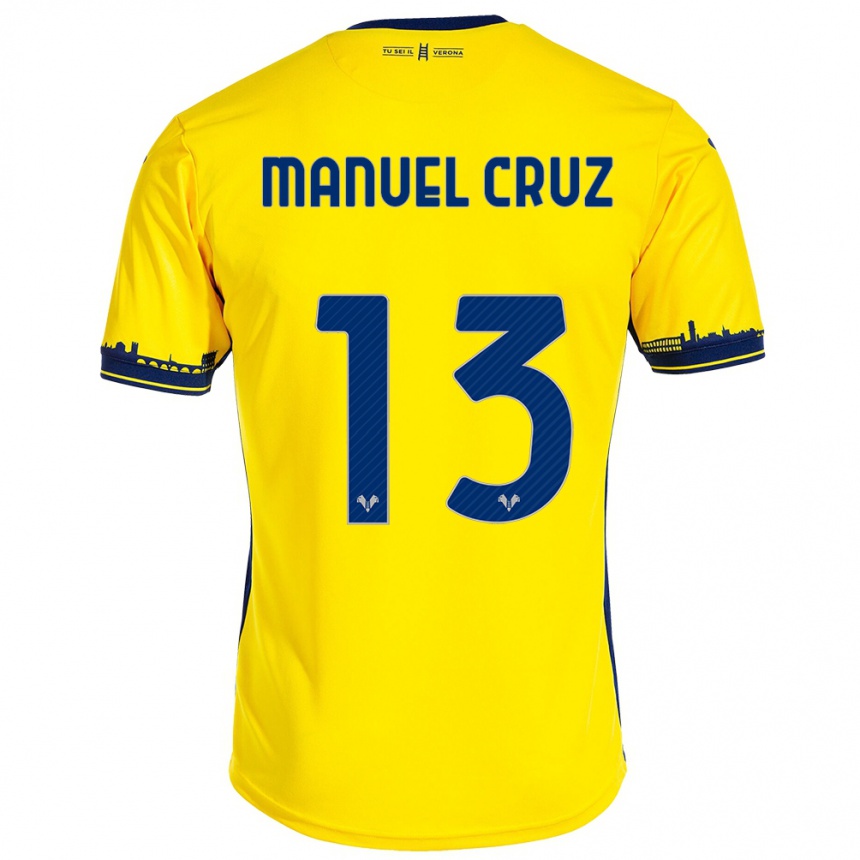 Niño Fútbol Camiseta Juan Manuel Cruz #13 Amarillo 2ª Equipación 2023/24 México