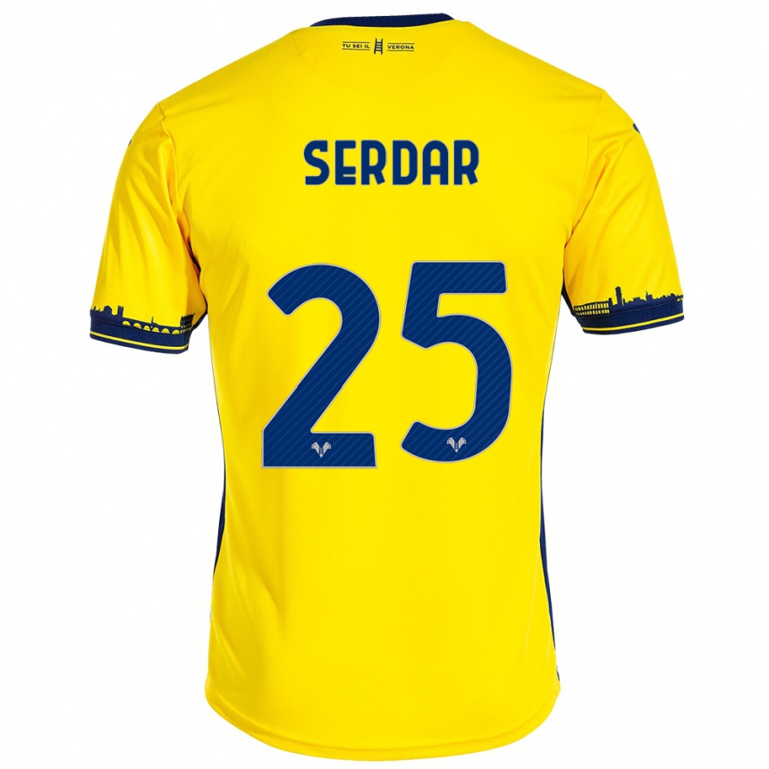 Niño Fútbol Camiseta Suat Serdar #25 Amarillo 2ª Equipación 2023/24 México