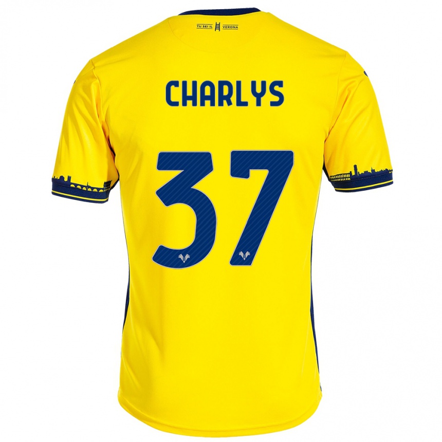 Niño Fútbol Camiseta Charlys #37 Amarillo 2ª Equipación 2023/24 México