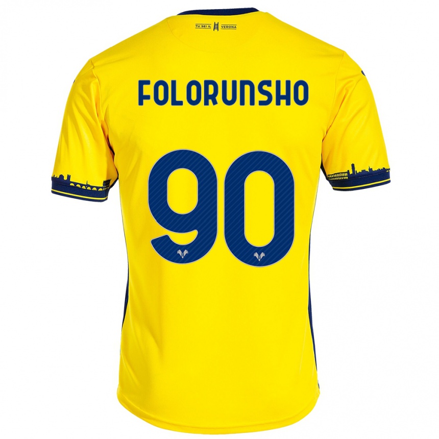 Niño Fútbol Camiseta Michael Folorunsho #90 Amarillo 2ª Equipación 2023/24 México