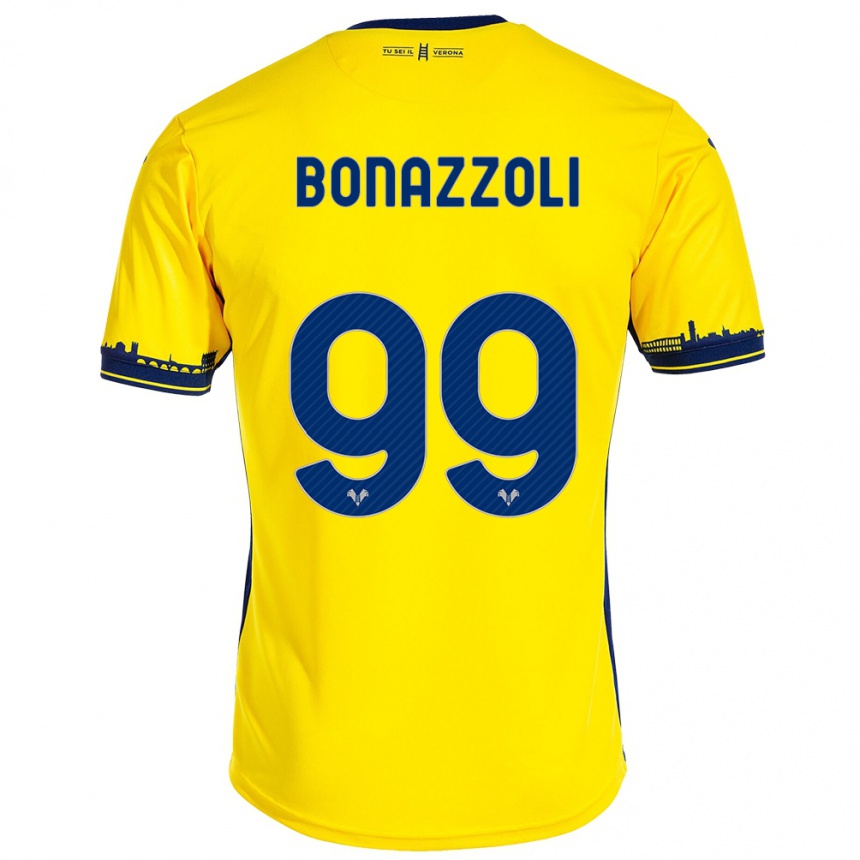 Niño Fútbol Camiseta Federico Bonazzoli #99 Amarillo 2ª Equipación 2023/24 México