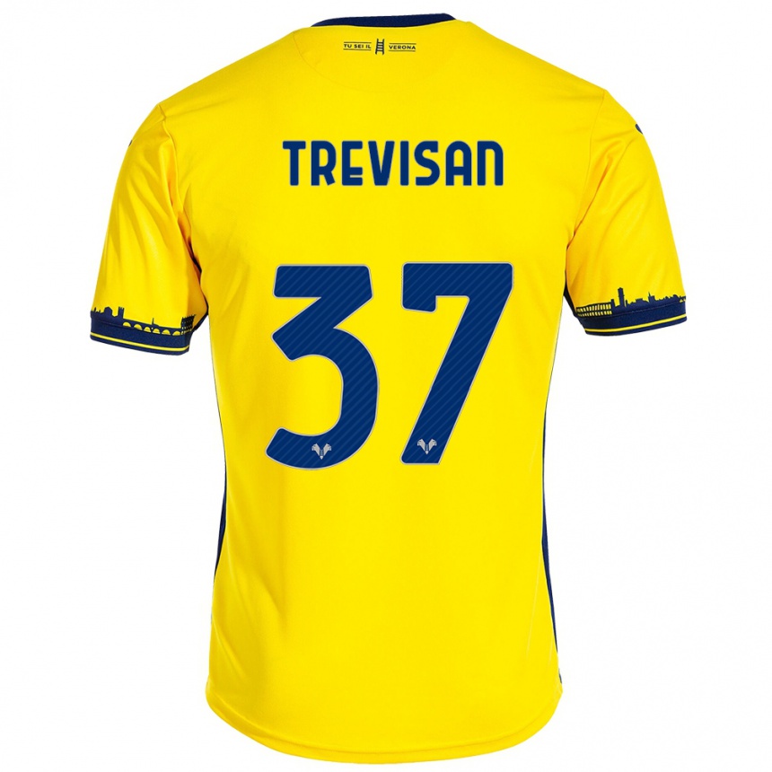 Niño Fútbol Camiseta Michael Trevisan #37 Amarillo 2ª Equipación 2023/24 México