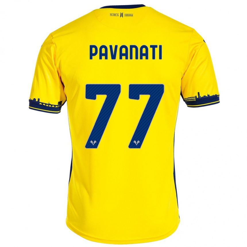 Niño Fútbol Camiseta Alessandro Pavanati #77 Amarillo 2ª Equipación 2023/24 México