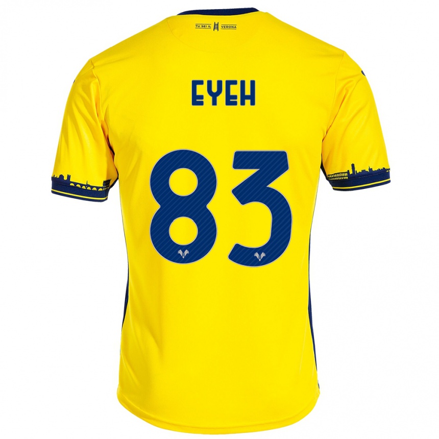 Niño Fútbol Camiseta Nicholas Eyeh #83 Amarillo 2ª Equipación 2023/24 México