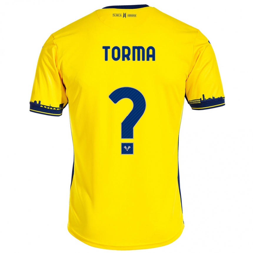 Niño Fútbol Camiseta Salvatore Torma #0 Amarillo 2ª Equipación 2023/24 México