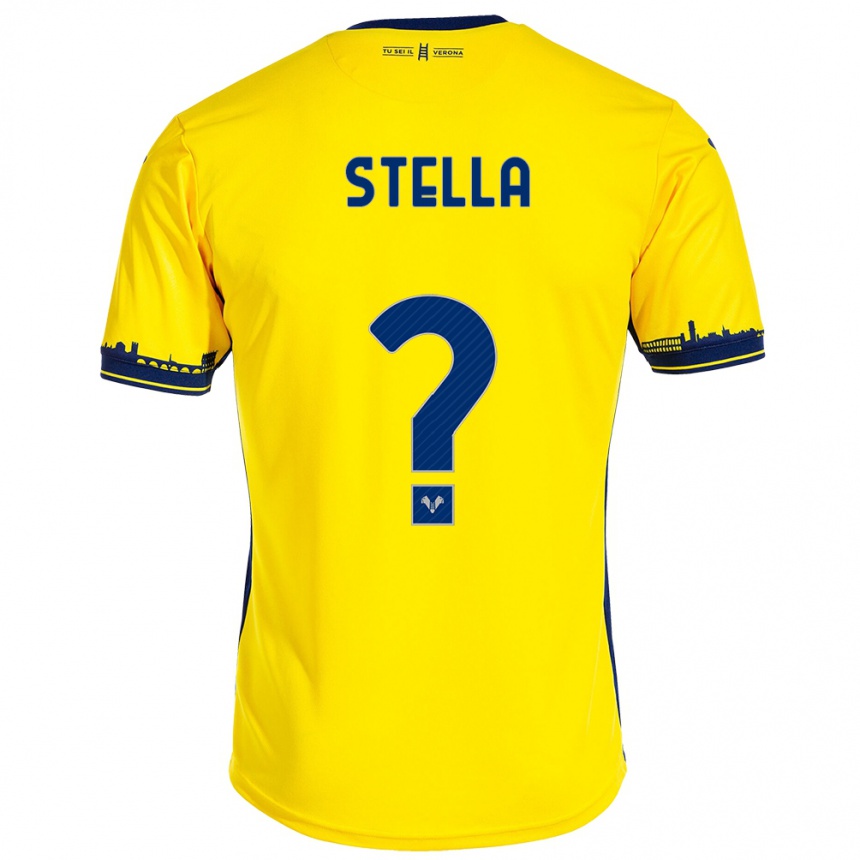 Niño Fútbol Camiseta Kevin Stella #0 Amarillo 2ª Equipación 2023/24 México