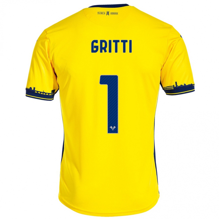 Niño Fútbol Camiseta Alessia Gritti #1 Amarillo 2ª Equipación 2023/24 México