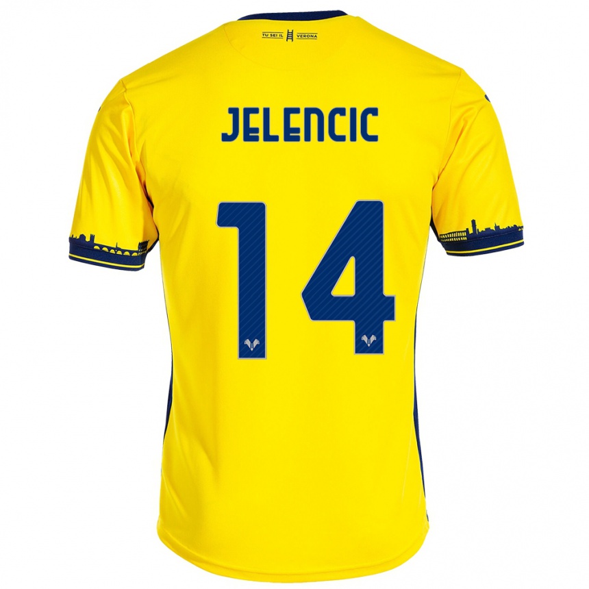 Niño Fútbol Camiseta Ana Jelencic #14 Amarillo 2ª Equipación 2023/24 México