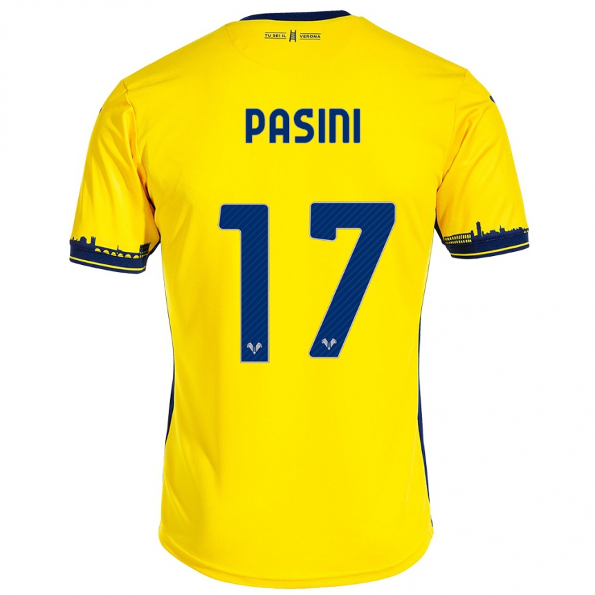 Niño Fútbol Camiseta Veronica Pasini #17 Amarillo 2ª Equipación 2023/24 México