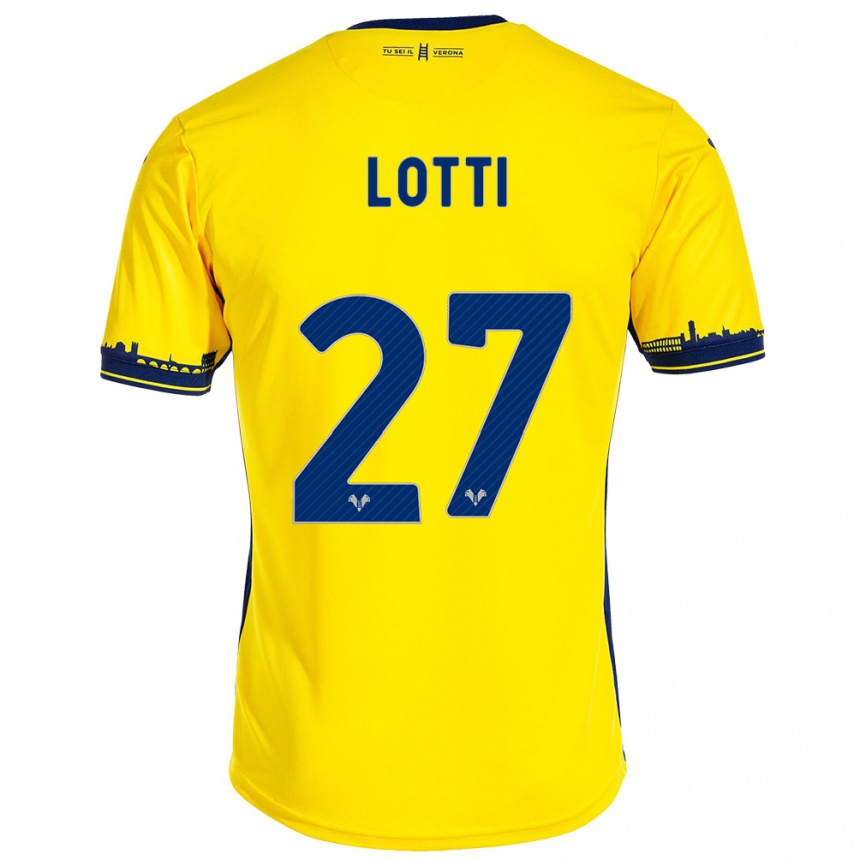 Niño Fútbol Camiseta Irene Lotti #27 Amarillo 2ª Equipación 2023/24 México