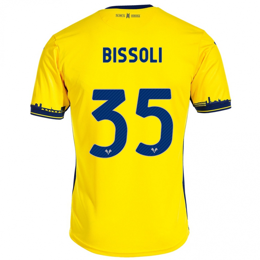 Niño Fútbol Camiseta Noemí Bissoli #35 Amarillo 2ª Equipación 2023/24 México