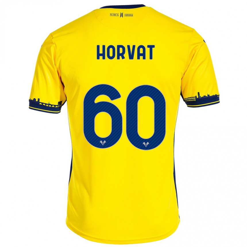 Niño Fútbol Camiseta Mihaela Horvat #60 Amarillo 2ª Equipación 2023/24 México