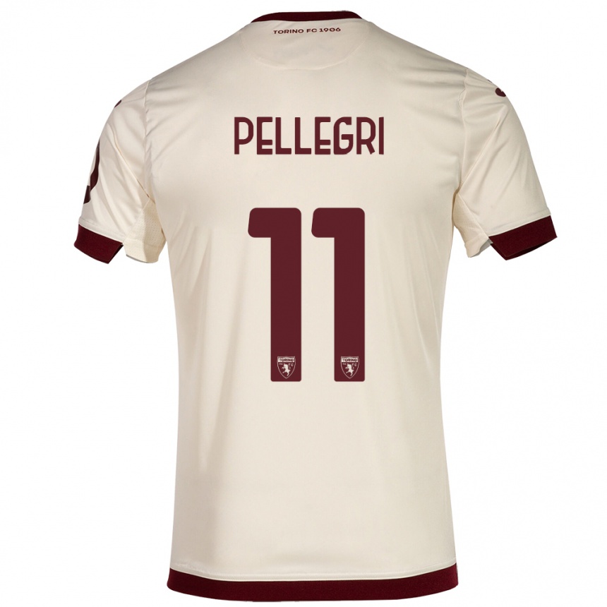 Niño Fútbol Camiseta Pietro Pellegri #11 Champán 2ª Equipación 2023/24 México