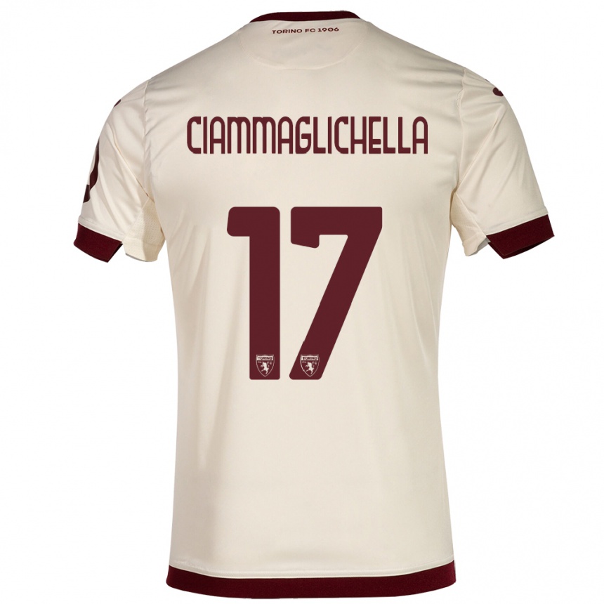 Niño Fútbol Camiseta Aaron Ciammaglichella #17 Champán 2ª Equipación 2023/24 México