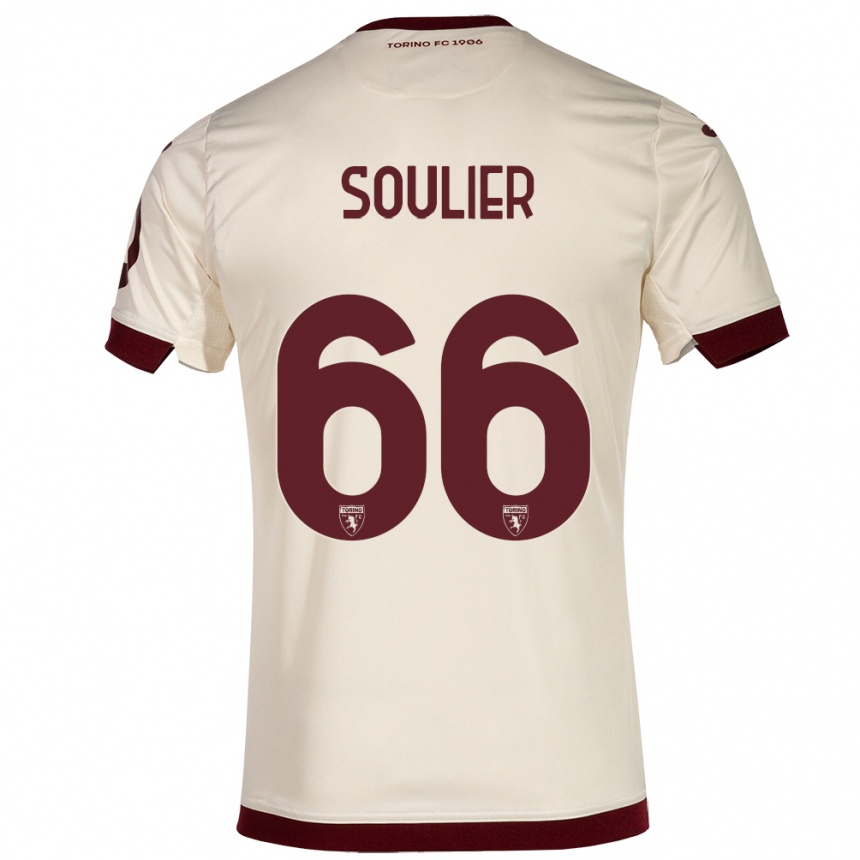 Niño Fútbol Camiseta Evan Soulier #66 Champán 2ª Equipación 2023/24 México