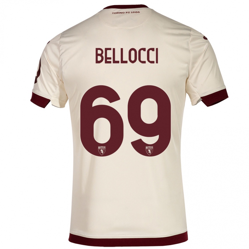 Niño Fútbol Camiseta Andrea Bellocci #69 Champán 2ª Equipación 2023/24 México