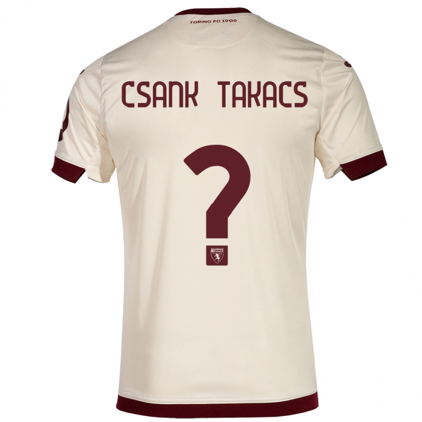 Niño Fútbol Camiseta Kristóf Csánk-Takács #0 Champán 2ª Equipación 2023/24 México