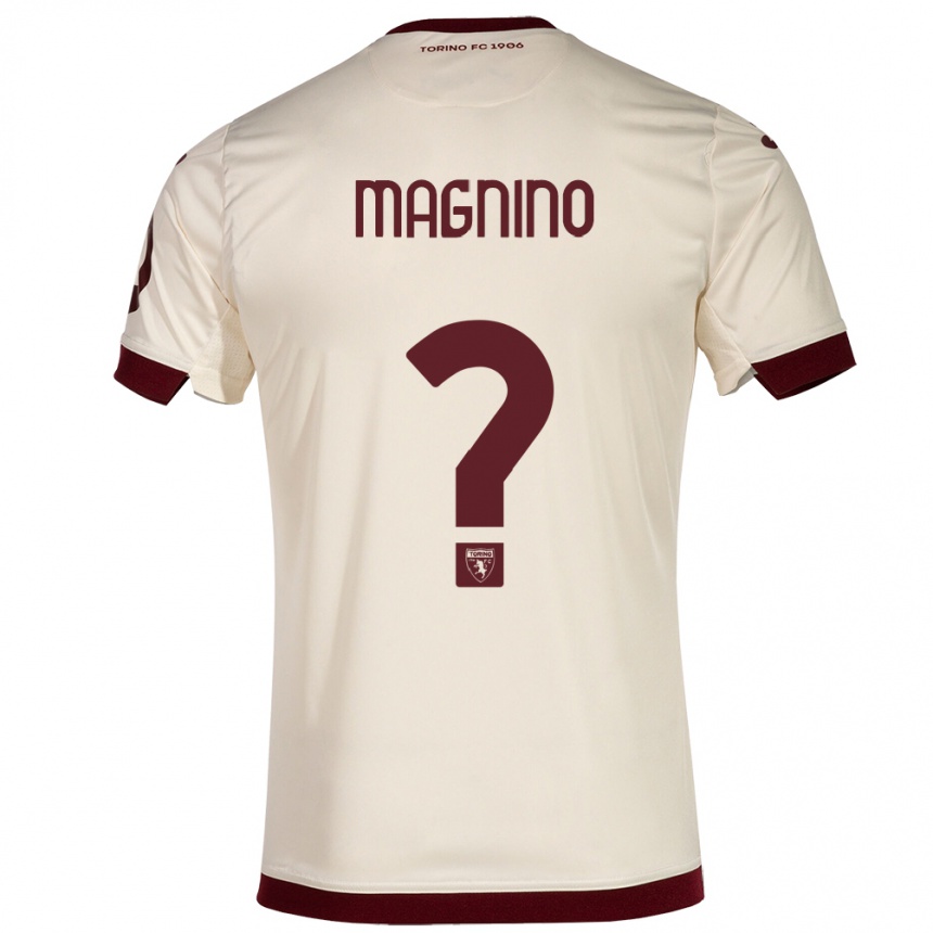 Niño Fútbol Camiseta Emanuele Magnino #0 Champán 2ª Equipación 2023/24 México