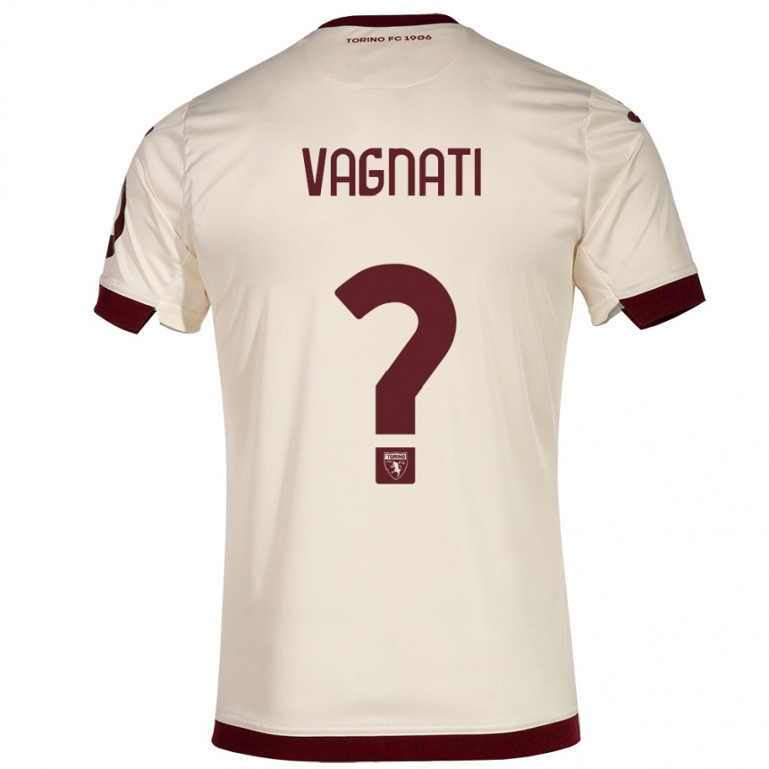 Niño Fútbol Camiseta Manuel Vagnati #0 Champán 2ª Equipación 2023/24 México