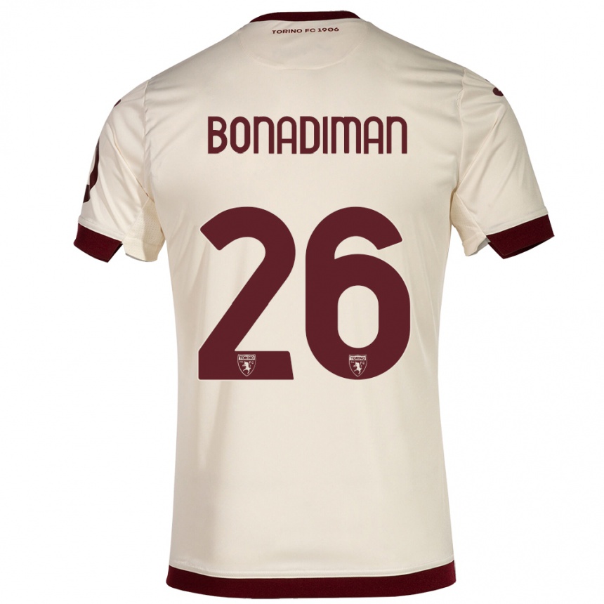 Niño Fútbol Camiseta Matteo Bonadiman #26 Champán 2ª Equipación 2023/24 México