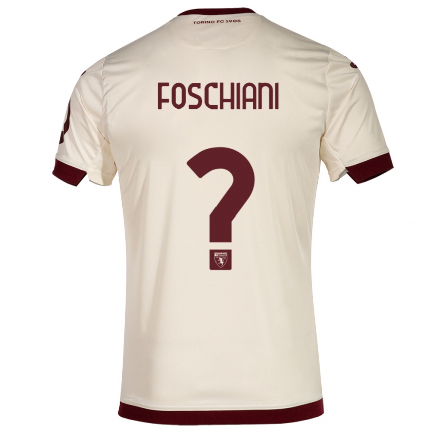 Niño Fútbol Camiseta Francesco Foschiani #0 Champán 2ª Equipación 2023/24 México