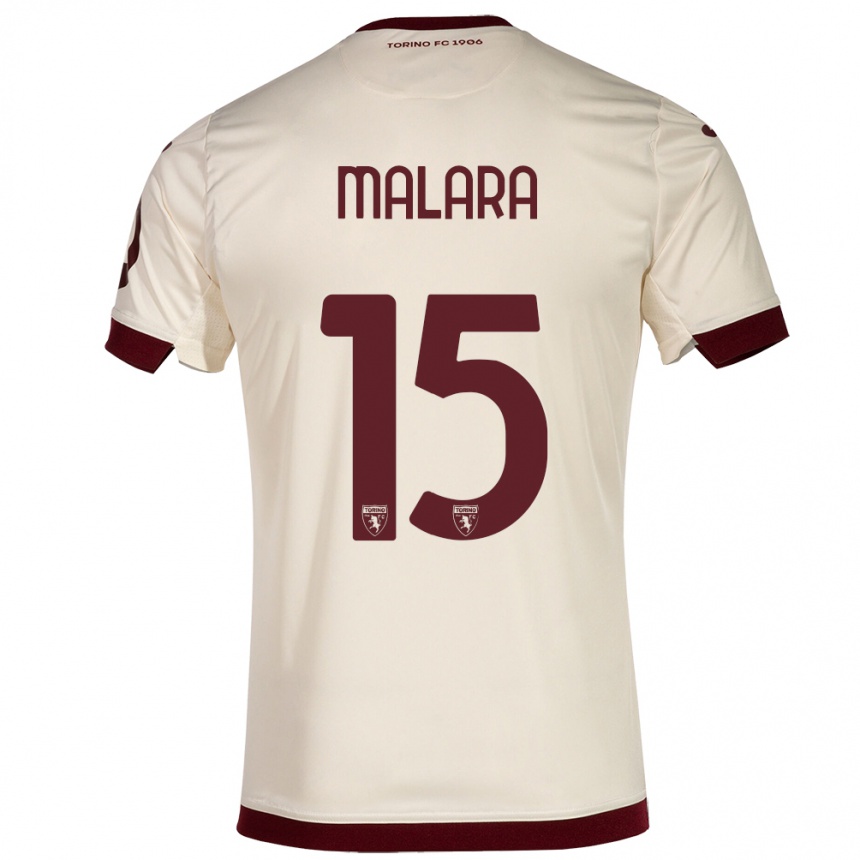 Niño Fútbol Camiseta Sara Malara #15 Champán 2ª Equipación 2023/24 México