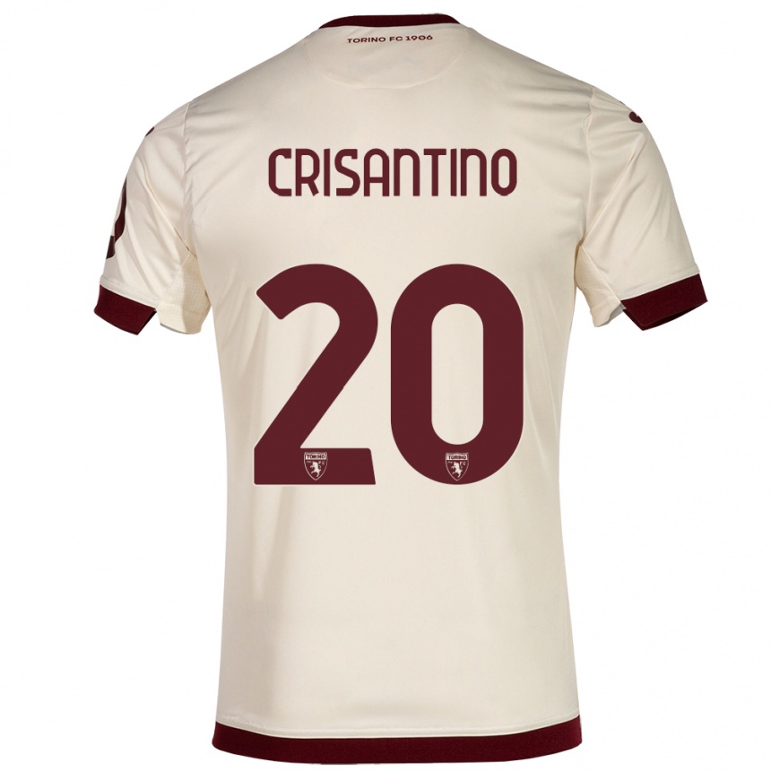 Niño Fútbol Camiseta Giulia Crisantino #20 Champán 2ª Equipación 2023/24 México