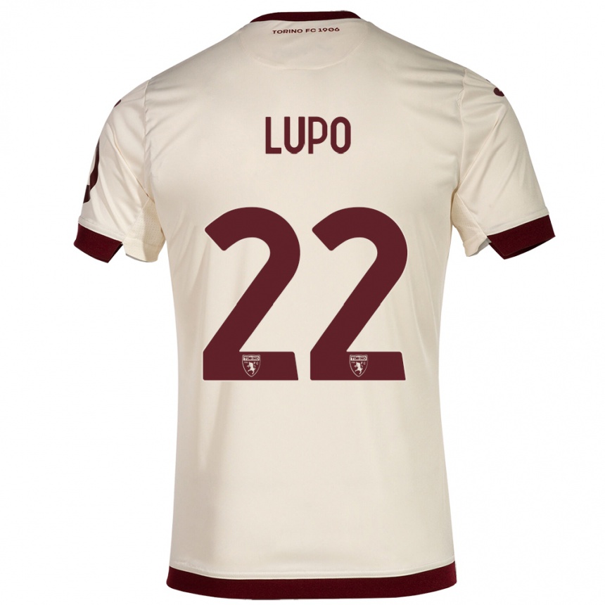 Niño Fútbol Camiseta Enrica Lupo #22 Champán 2ª Equipación 2023/24 México